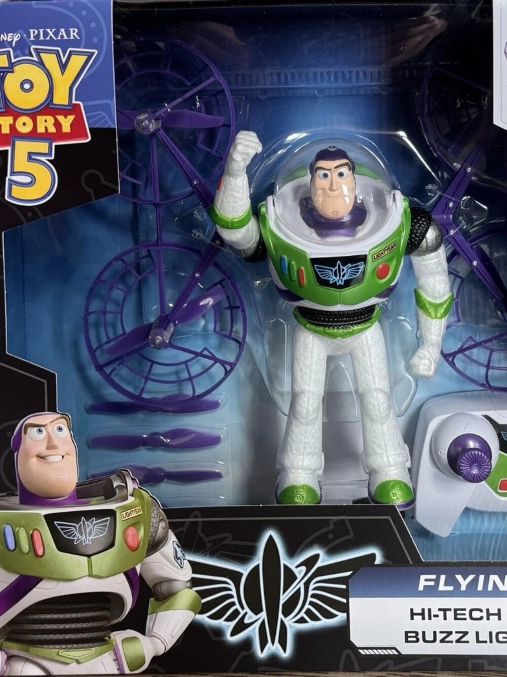 Disney Pixar Toy Story 5 Flying RC Hi-Tech Buzz Lightyear Figure Drone